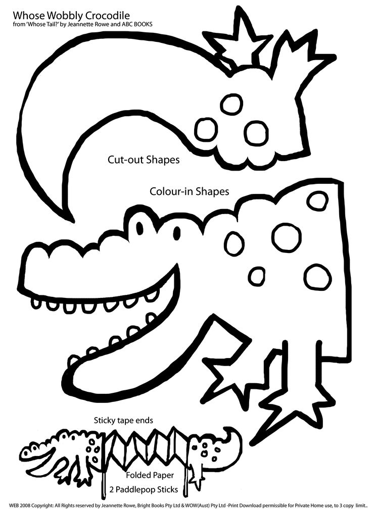 Раскраска: аллигатор (Животные) #398 - Бесплатные раскраски для печати