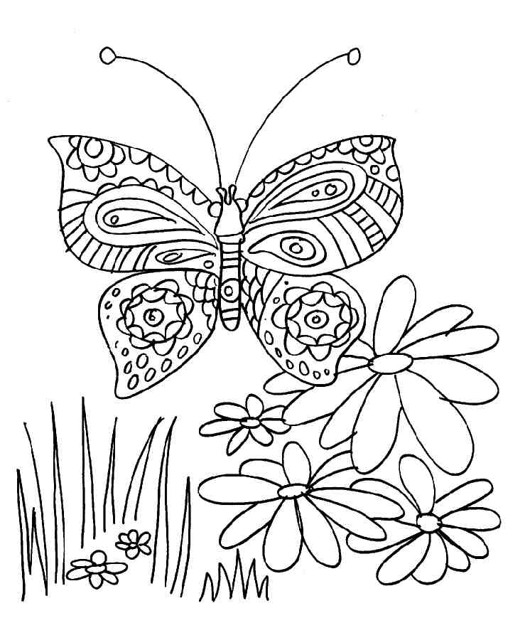 Раскраска: бабочка (Животные) #15832 - Бесплатные раскраски для печати