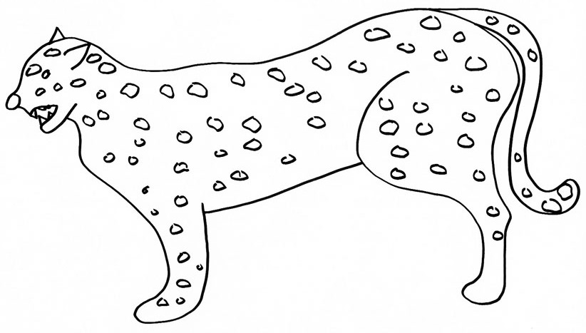 Раскраска: гепард (Животные) #7875 - Бесплатные раскраски для печати