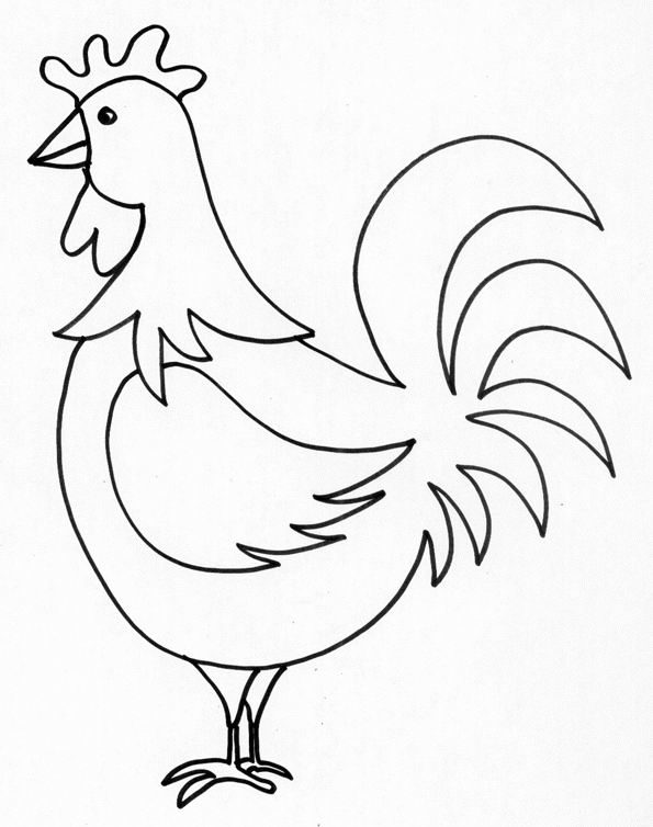 Раскраска: курица (Животные) #17236 - Бесплатные раскраски для печати
