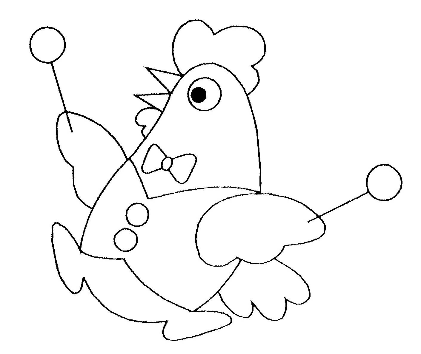 Раскраска: курица (Животные) #17245 - Бесплатные раскраски для печати