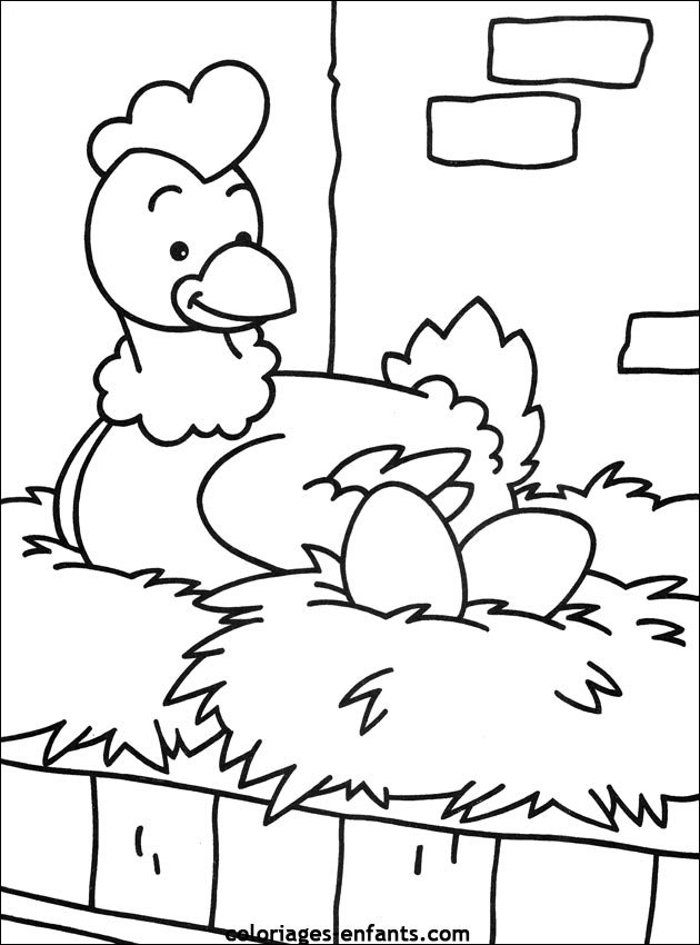 Раскраска: курица (Животные) #17290 - Бесплатные раскраски для печати
