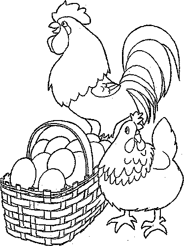 Раскраска: курица (Животные) #17300 - Бесплатные раскраски для печати