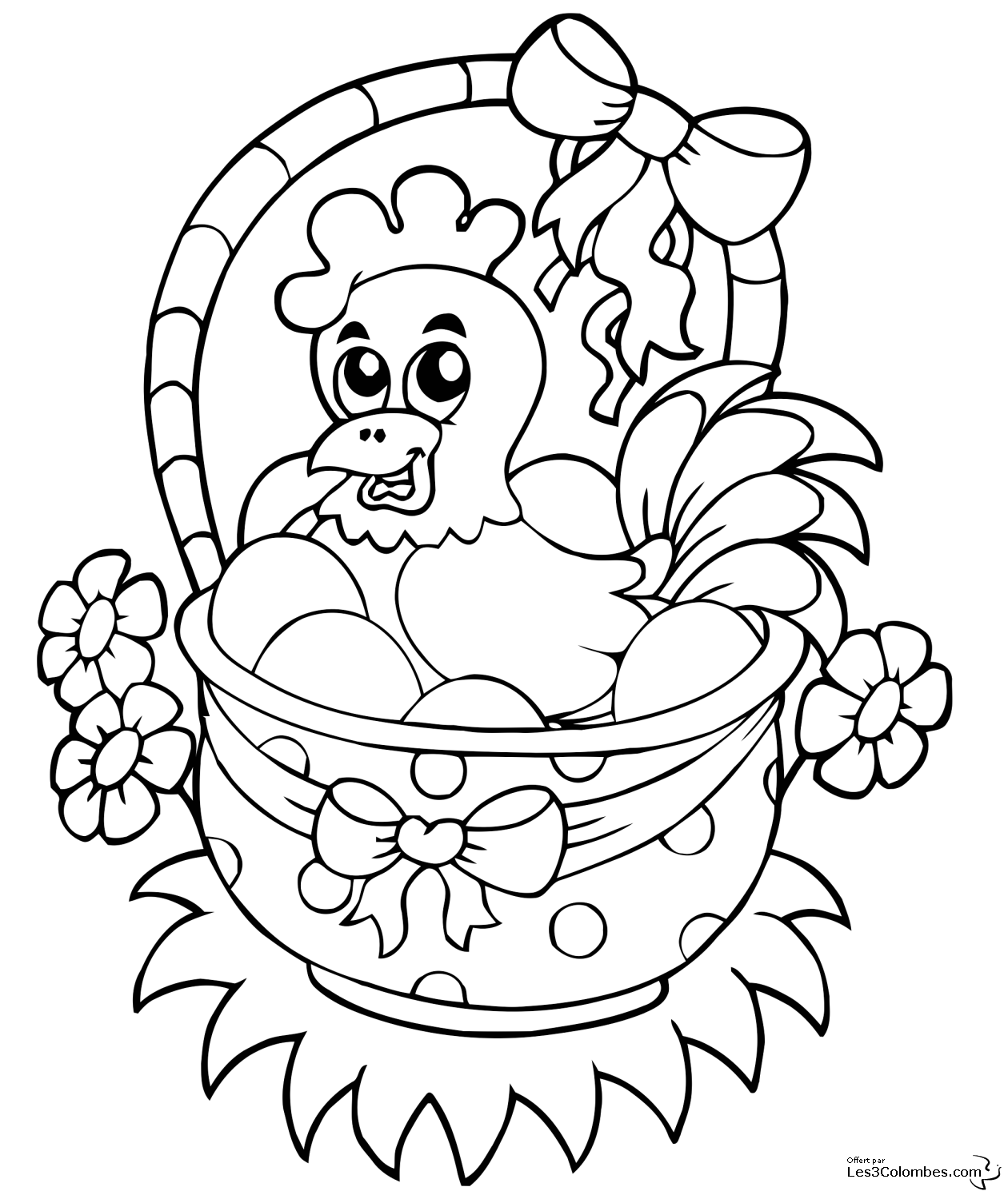 Раскраска: курица (Животные) #17315 - Бесплатные раскраски для печати