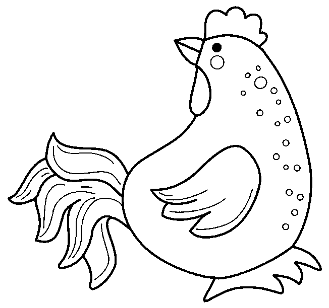 Раскраска: курица (Животные) #17317 - Бесплатные раскраски для печати