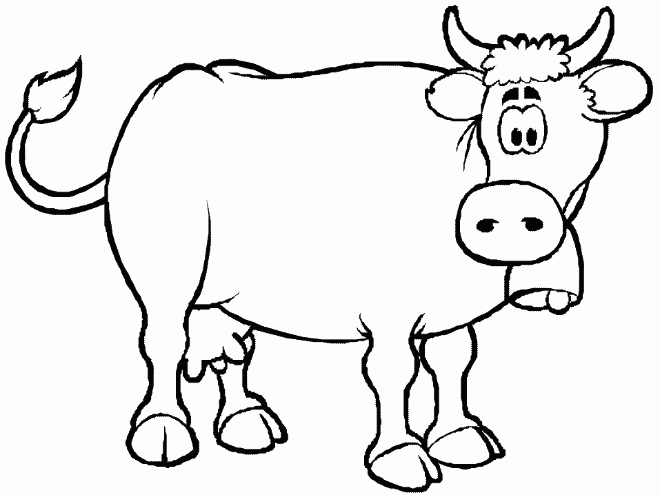 Раскраска: корова (Животные) #13188 - Бесплатные раскраски для печати