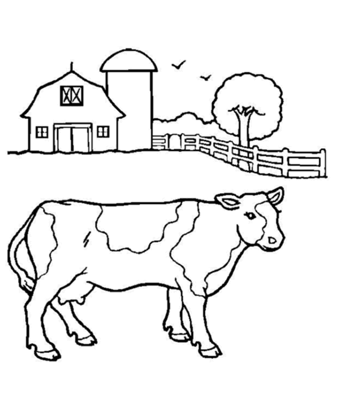 Раскраска: корова (Животные) #13202 - Бесплатные раскраски для печати