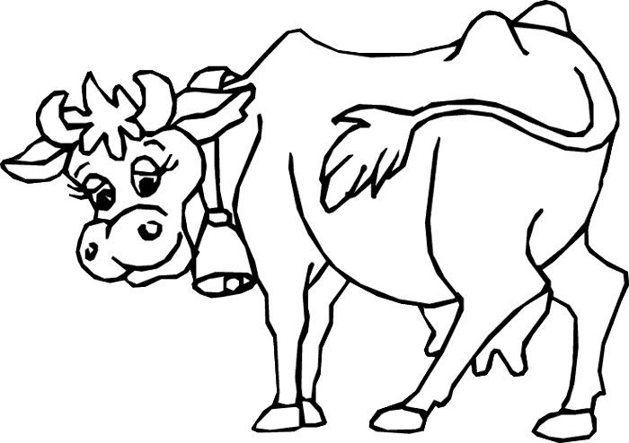 Раскраска: корова (Животные) #13215 - Бесплатные раскраски для печати