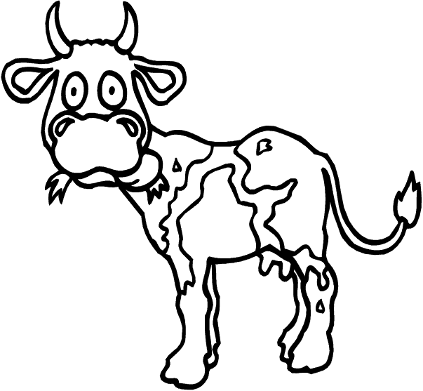 Раскраска: корова (Животные) #13216 - Бесплатные раскраски для печати