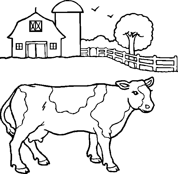 Раскраска: корова (Животные) #13234 - Бесплатные раскраски для печати