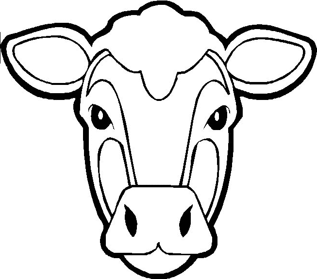 Раскраска: корова (Животные) #13241 - Бесплатные раскраски для печати