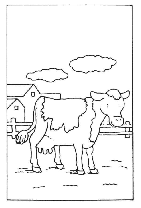 Раскраска: корова (Животные) #13310 - Бесплатные раскраски для печати