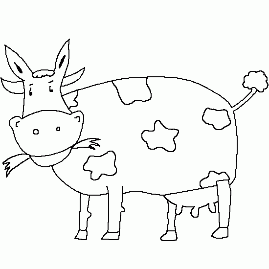 Раскраска: корова (Животные) #13340 - Бесплатные раскраски для печати