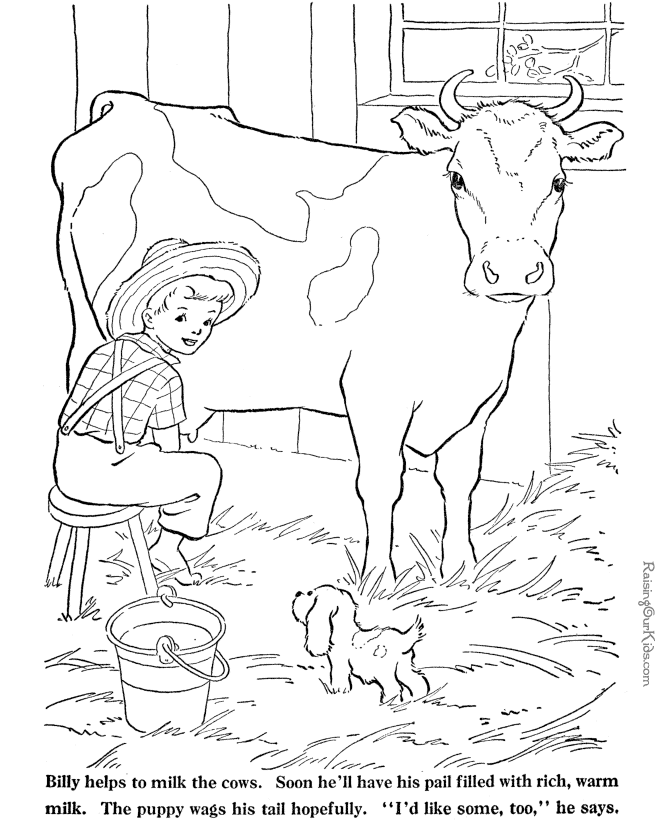 Раскраска: корова (Животные) #13376 - Бесплатные раскраски для печати