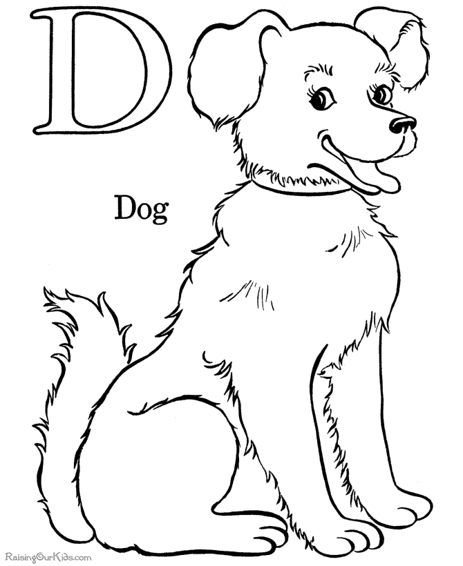 Раскраска: собака (Животные) #10 - Бесплатные раскраски для печати
