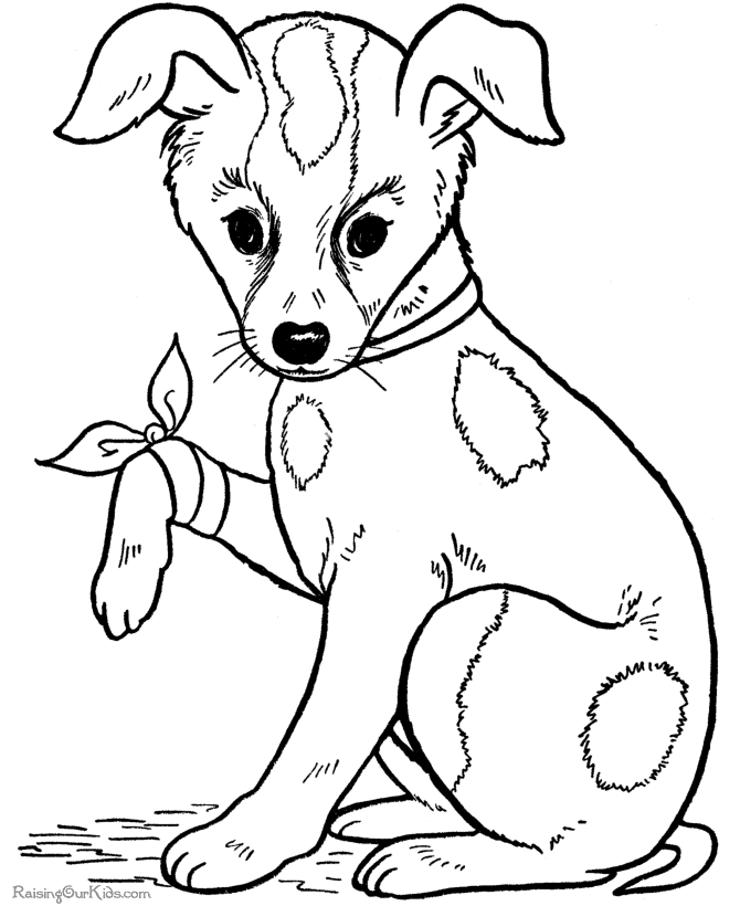 Раскраска: собака (Животные) #27 - Бесплатные раскраски для печати