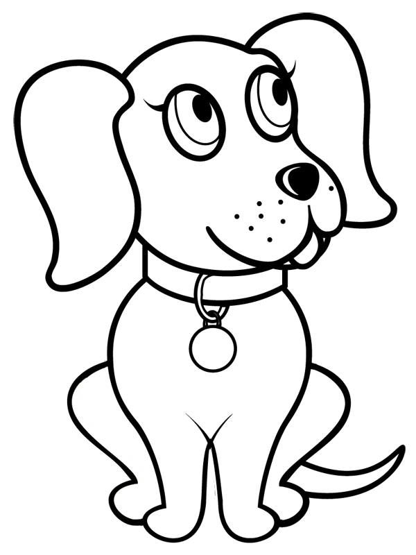 Раскраска: собака (Животные) #3107 - Бесплатные раскраски для печати