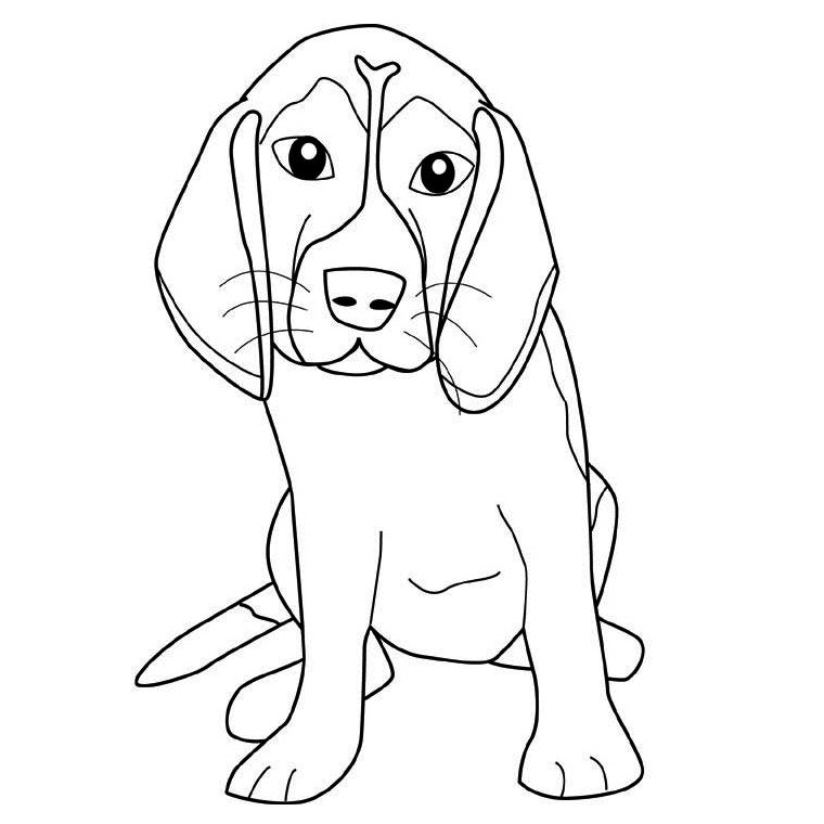 Раскраска: собака (Животные) #45 - Бесплатные раскраски для печати