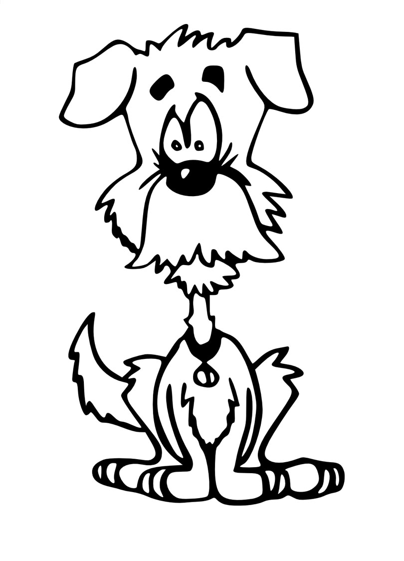 Раскраска: собака (Животные) #48 - Бесплатные раскраски для печати