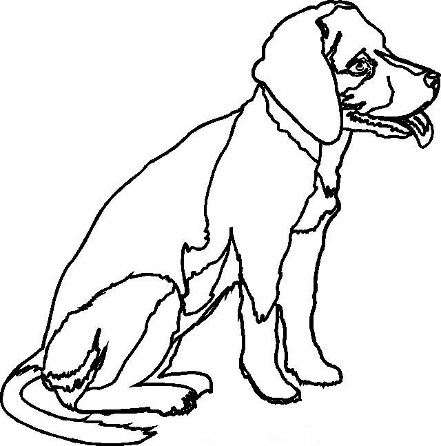 Раскраска: собака (Животные) #59 - Бесплатные раскраски для печати