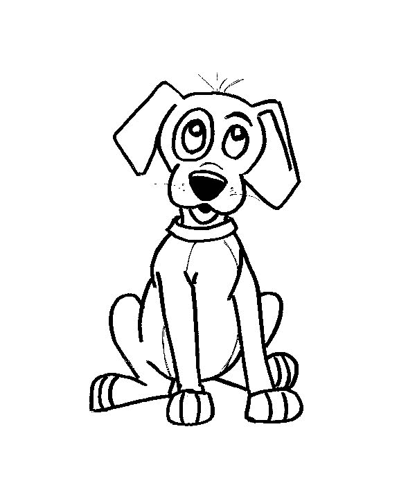 Раскраска: собака (Животные) #72 - Бесплатные раскраски для печати