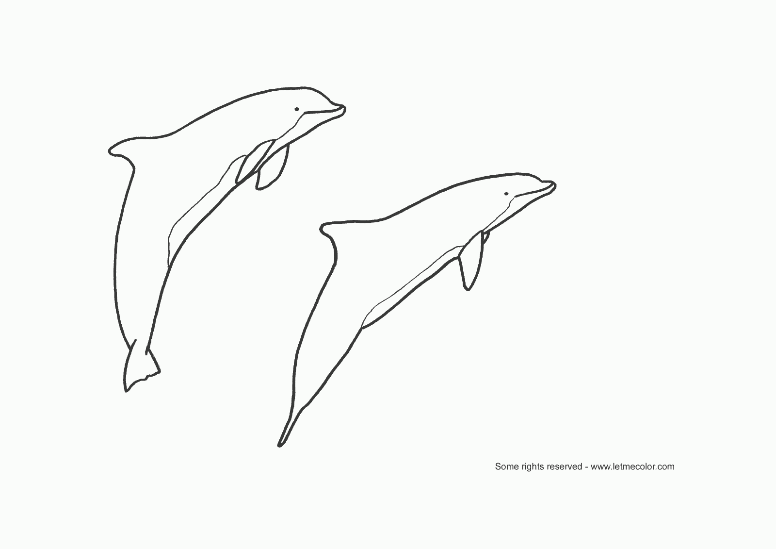 Раскраска: дельфин (Животные) #5115 - Бесплатные раскраски для печати