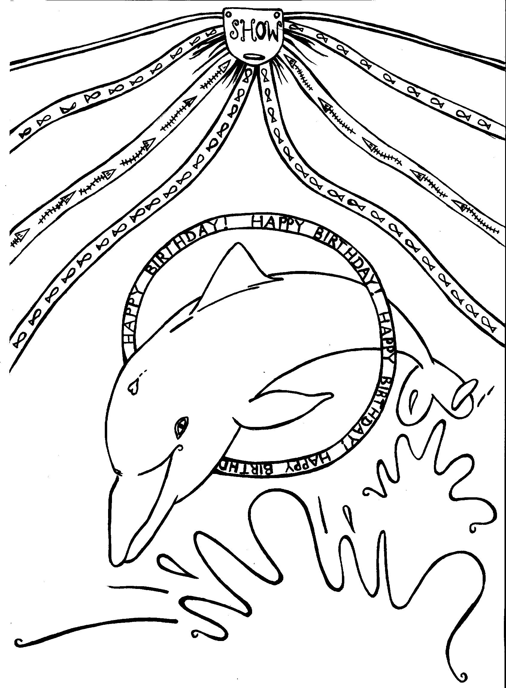 Раскраска: дельфин (Животные) #5131 - Бесплатные раскраски для печати