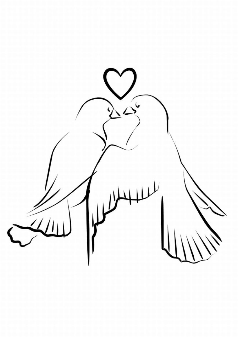 Раскраска: голубь (Животные) #3988 - Бесплатные раскраски для печати