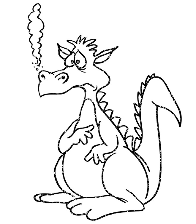 Раскраска: дракон (Животные) #5737 - Бесплатные раскраски для печати