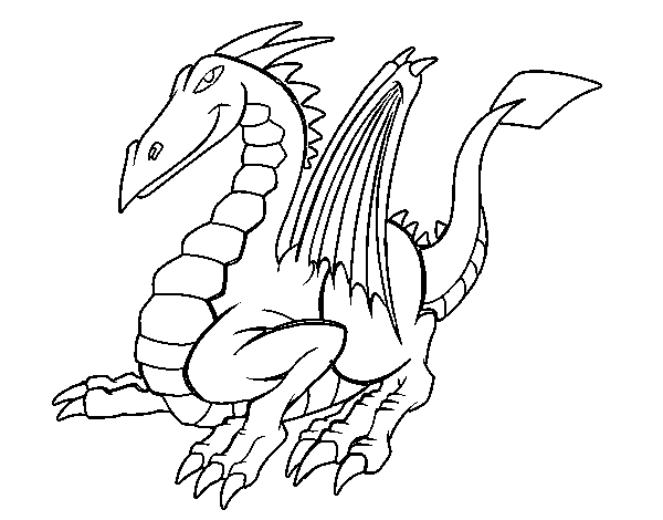 Раскраска: дракон (Животные) #5761 - Бесплатные раскраски для печати