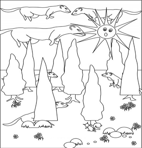 Раскраска: хорек (Животные) #7125 - Бесплатные раскраски для печати