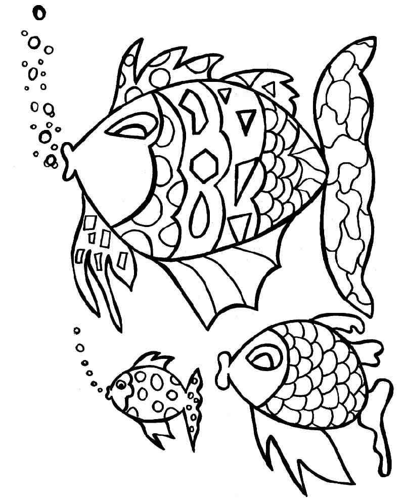 Раскраска: рыба (Животные) #17077 - Бесплатные раскраски для печати