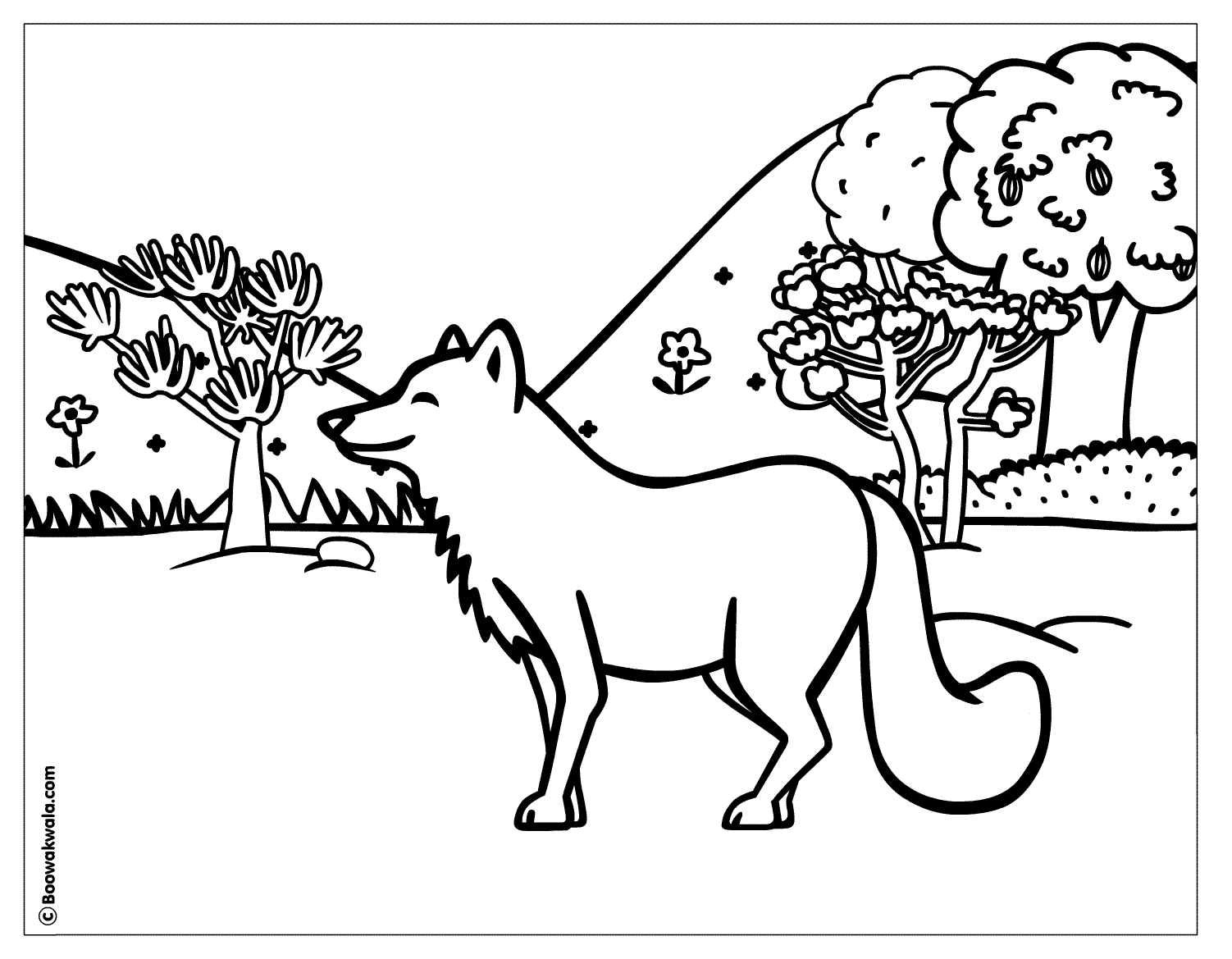 Раскраска: лисица (Животные) #15062 - Бесплатные раскраски для печати