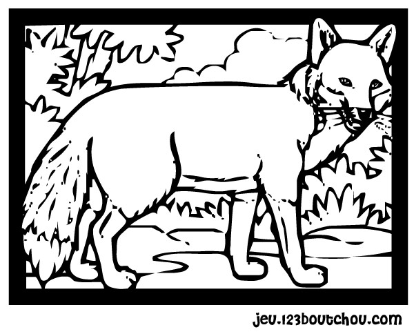 Раскраска: лисица (Животные) #15081 - Бесплатные раскраски для печати