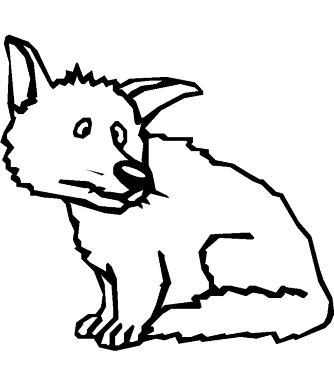 Раскраска: лисица (Животные) #15128 - Бесплатные раскраски для печати