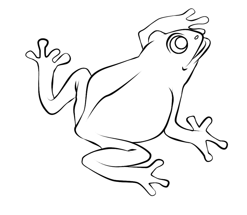 Раскраска: лягушка (Животные) #7627 - Бесплатные раскраски для печати