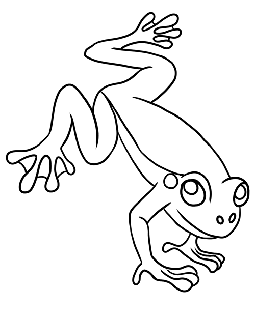 Раскраска: лягушка (Животные) #7635 - Бесплатные раскраски для печати