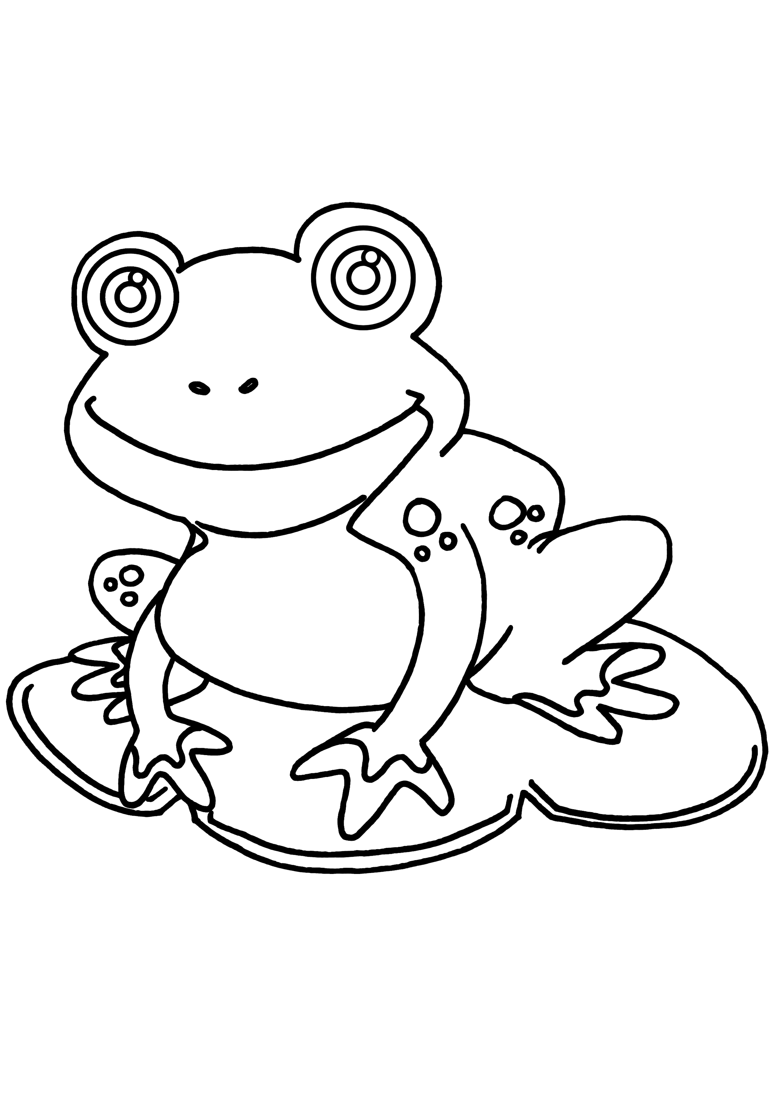 Раскраска: лягушка (Животные) #7639 - Бесплатные раскраски для печати