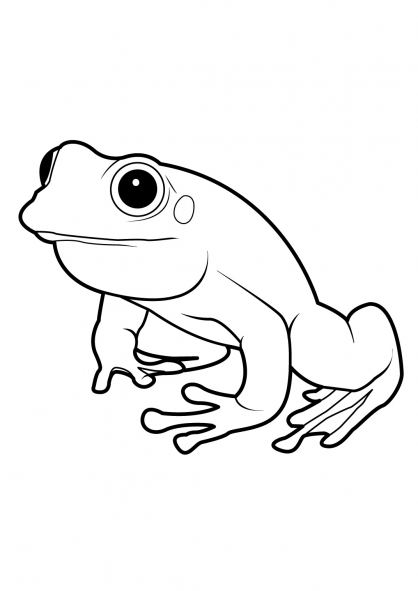 Раскраска: лягушка (Животные) #7648 - Бесплатные раскраски для печати