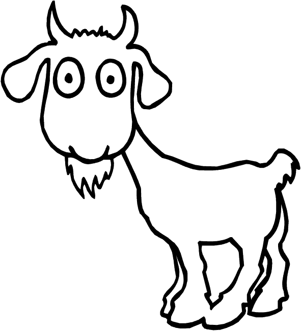 Раскраска: коза (Животные) #2373 - Бесплатные раскраски для печати