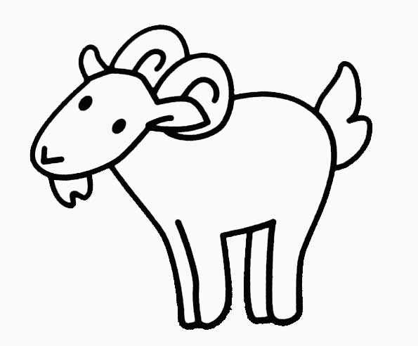 Раскраска: коза (Животные) #2375 - Бесплатные раскраски для печати