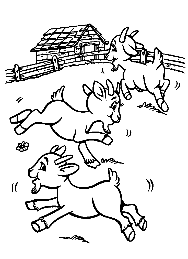 Раскраска: коза (Животные) #2377 - Бесплатные раскраски для печати