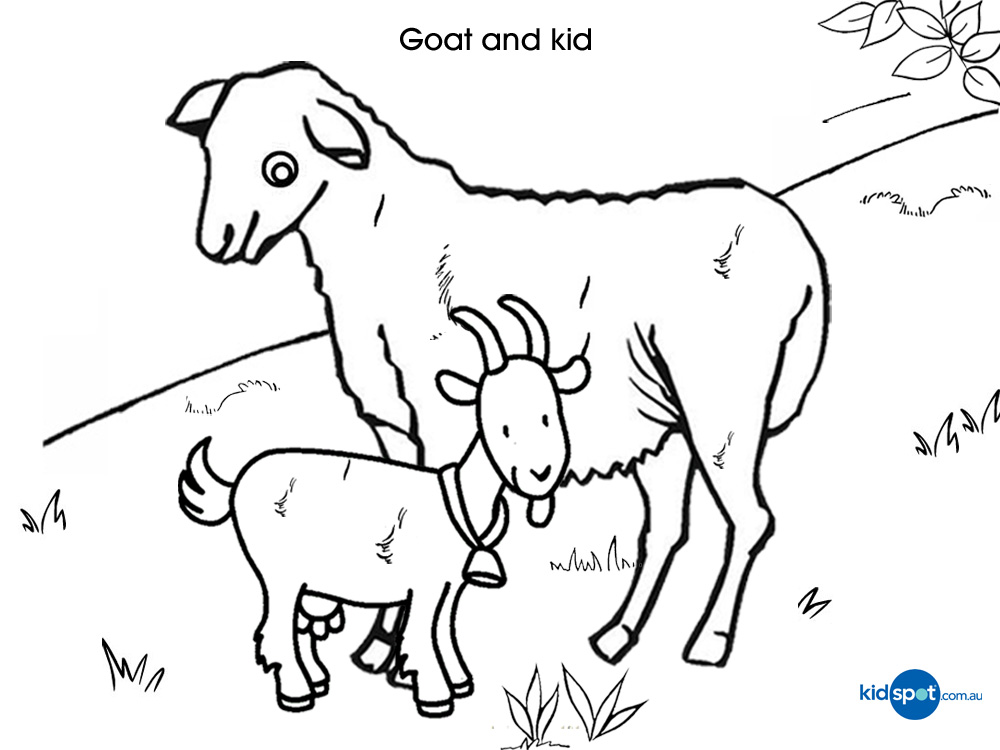 Раскраска: коза (Животные) #2437 - Бесплатные раскраски для печати