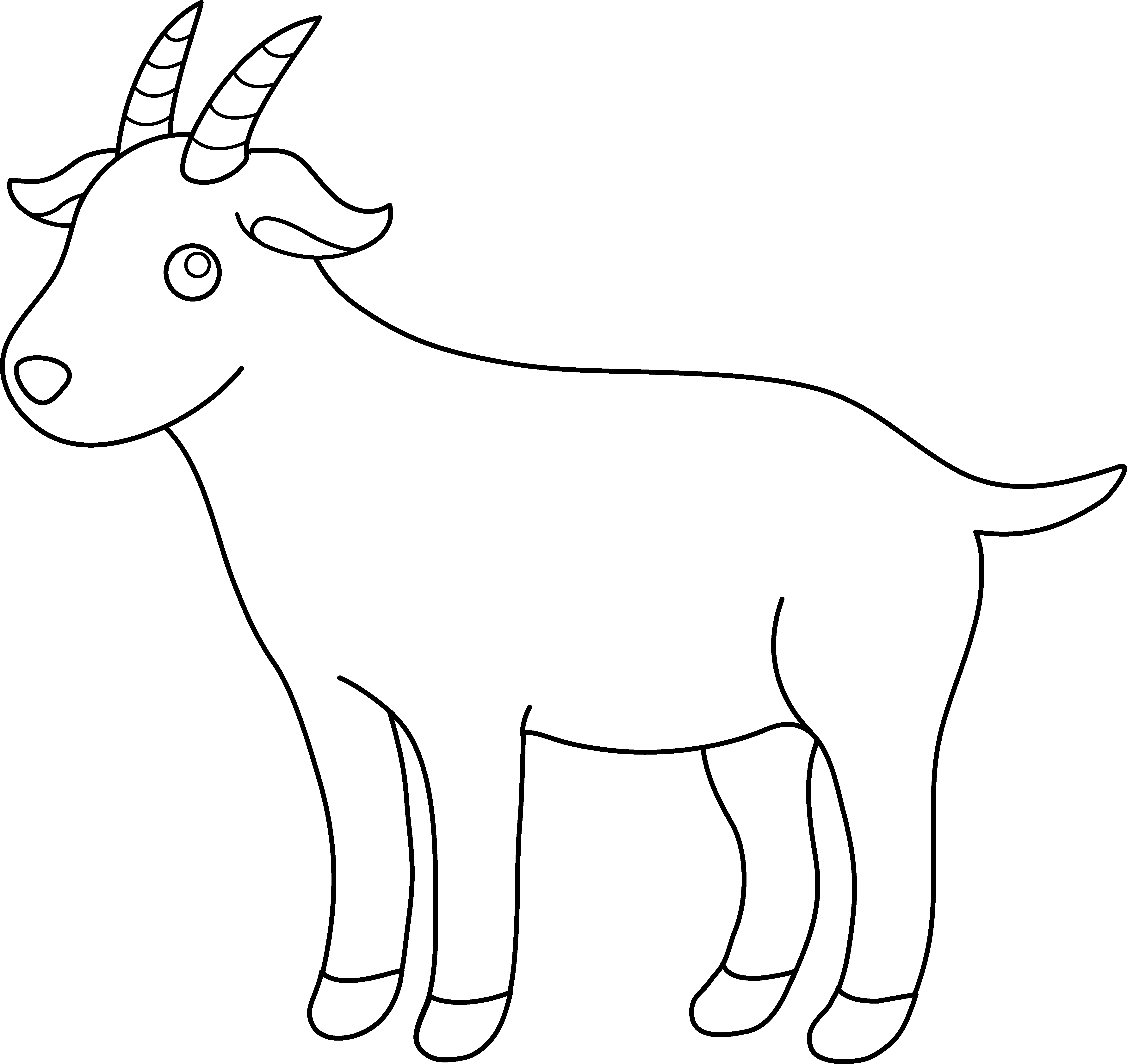 Раскраска: коза (Животные) #2467 - Бесплатные раскраски для печати