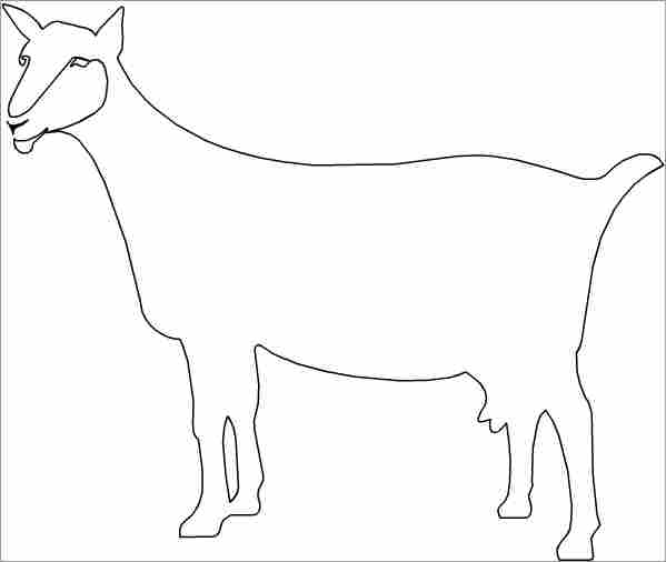 Раскраска: коза (Животные) #2489 - Бесплатные раскраски для печати