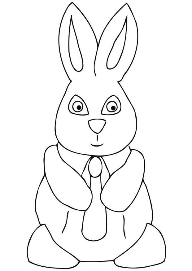 Раскраска: заяц (Животные) #10086 - Бесплатные раскраски для печати
