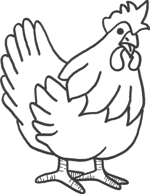 Раскраска: курица (Животные) #17429 - Бесплатные раскраски для печати