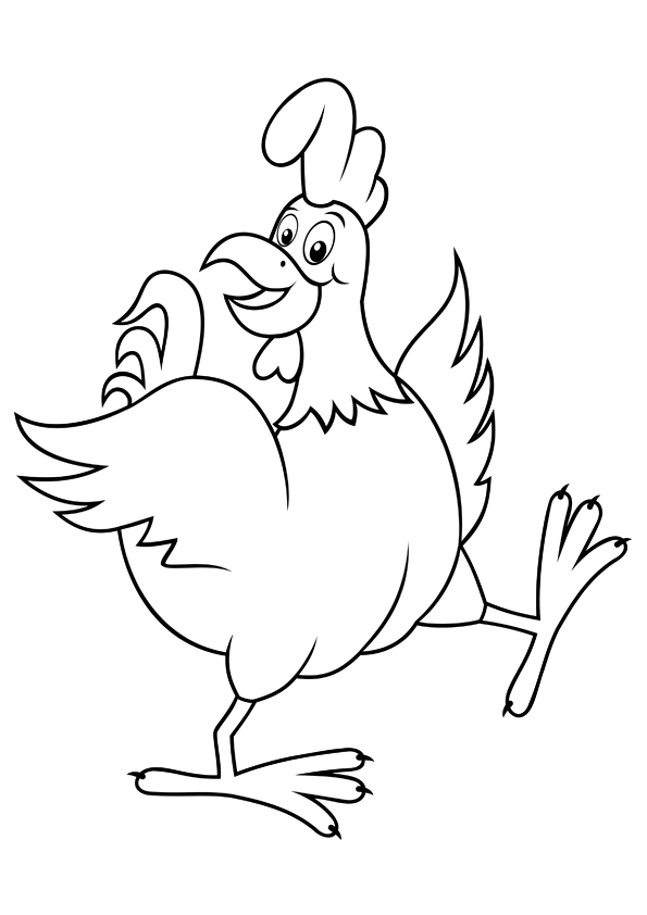 Раскраска: курица (Животные) #17452 - Бесплатные раскраски для печати