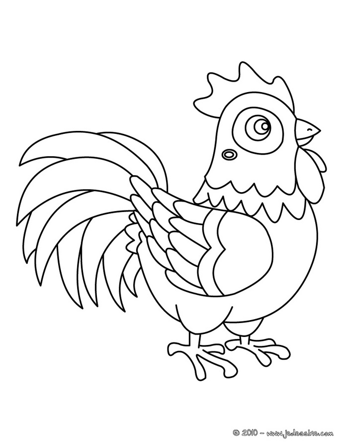 Раскраска: курица (Животные) #17479 - Бесплатные раскраски для печати