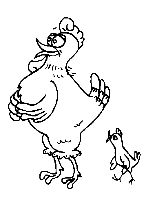 Раскраска: курица (Животные) #17520 - Бесплатные раскраски для печати